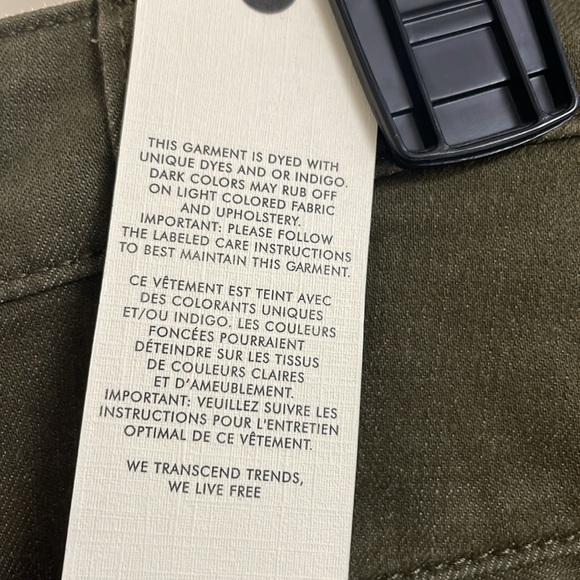 Sanctuary Pants ankle crop NEW w /Tags . Army green - Picture 6 of 6